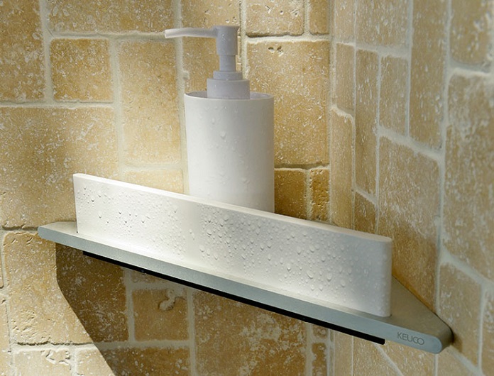 Полка Keuco Edition 400 мм 11557 170100 алюминий со скребком