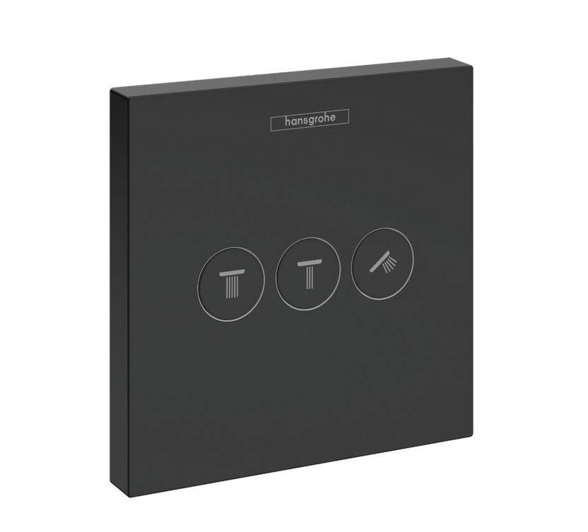 Смеситель для душа Hansgrohe Shower Select 15764670 для 3 потребителей, Цвет чёрный матовый