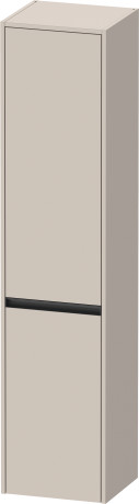 Высокий шкаф с двумя дверцами петли слева DURAVIT KETHO.2 K21329L91910000 360 мм х 400 мм х 1760 мм, серо-коричневый матовый