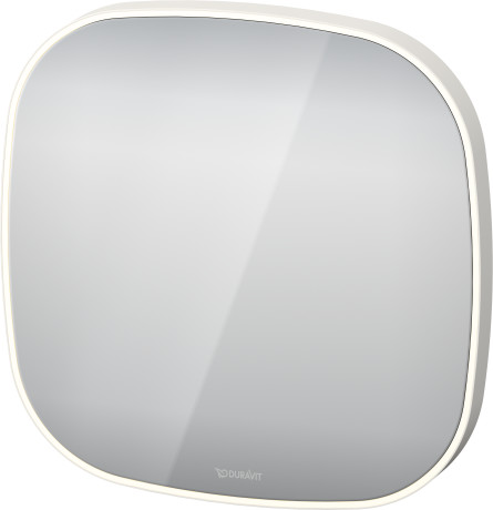 Зеркало с подсветкой и обогревом DURAVIT ZENCHA ZE7066000000000 700 мм х 700 мм, белое