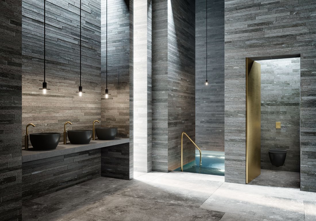 Раковина-чаша накладная круглая GSI PURA 885226 420 мм х 420 мм, без отверстия под смеситель, цвет чёрный матовый Ardesia