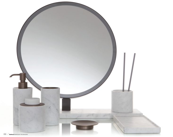 Дозатор настольный для жидкого мыла BERTOCCI CARRARINO 124 4701 0000 Carrara/Хром