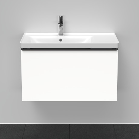 Тумба подвесная под раковину DURAVIT D-Neo DE425501818 784 мм х 452 мм, с одним выдвижным ящиком, белый матовый