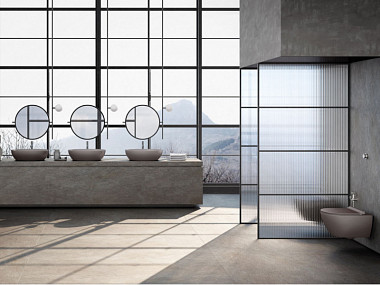 Раковина-чаша накладная овальная GSI PURA 884208 600 мм х 420 мм, без отверстия под смеситель, Cretta Matte