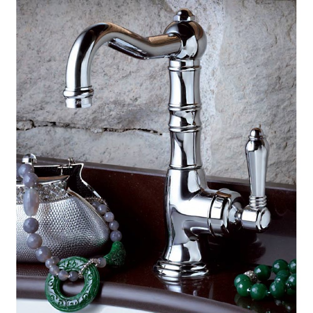 Смеситель однорычажный для раковины NICOLAZZI CINQUANTA 3452CR75C с донным клапаном, хром