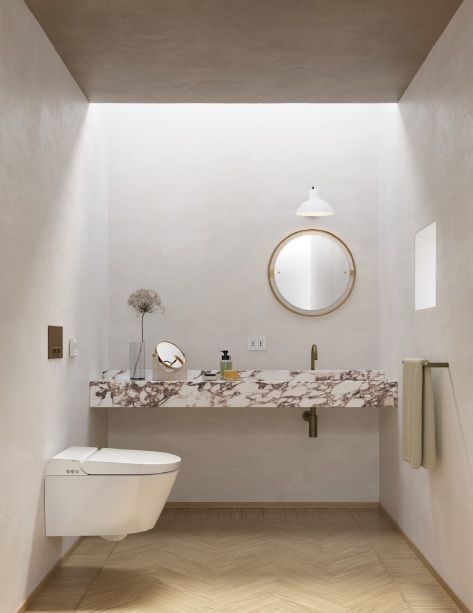 Подвесной умный безободковый унитаз GSI WClean 7418K11 590х375 мм, с модулем электронного биде и сиденьем Soft-Close, цвет Белый глянцевый