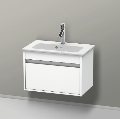 Тумба подвесная под раковину Duravit Ketho KT642201818 с выдвижным ящиком, белая матовая