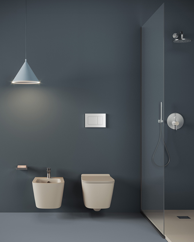 Биде повдесное ARTCERAM А16 ASB001 05 00 525 мм х 360 мм, с отверстием под смеситель, с переливом, цвет Белый матовый