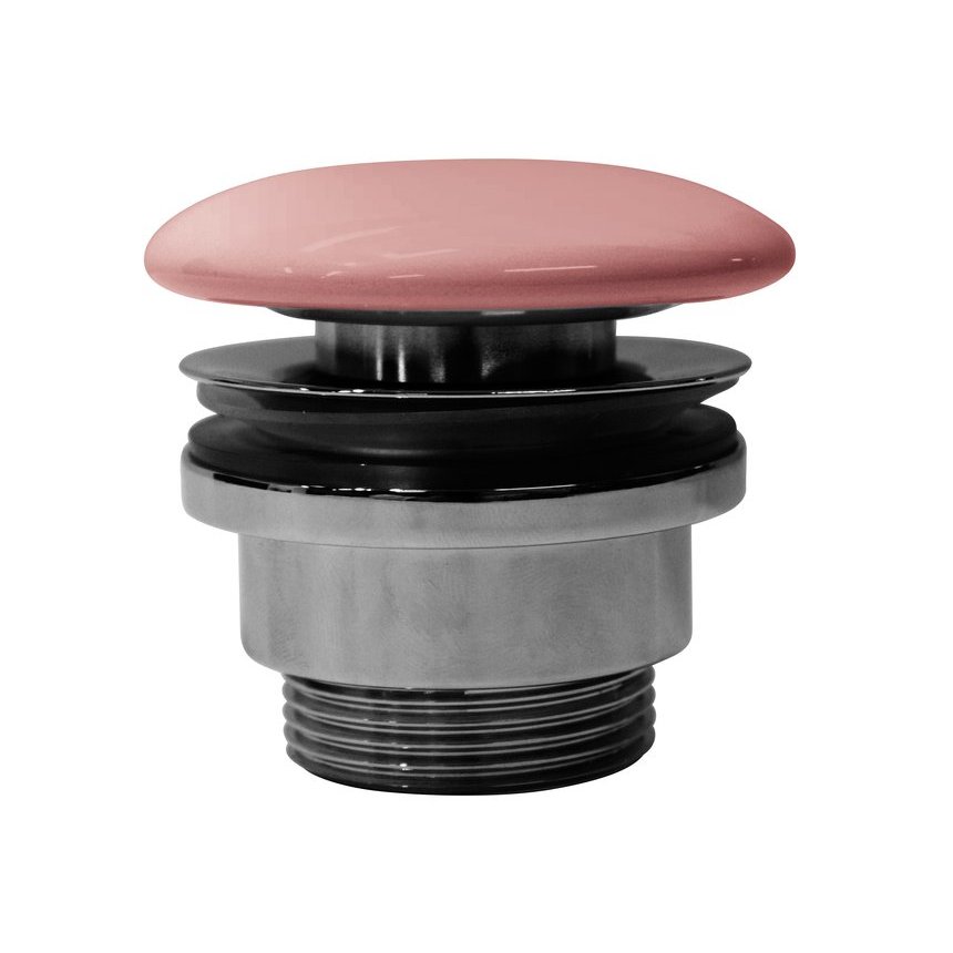 Донный клапан клик-клак для раковины с переливом GSI SPARES PVC24 цвет Матовый Blush