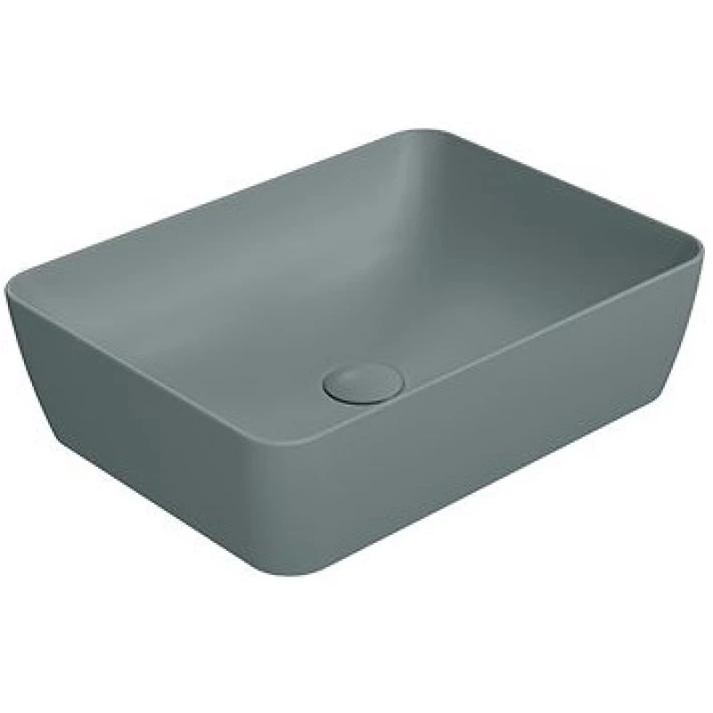 Раковина накладная GSI NUBES 903704 500 мм х 380 мм, без отверстия под смеситель, цвет Agave Matte