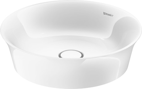 Раковина круглая встраиваемая Duravit White Tulip 2362430079 диаметр 430 мм, без отверстия под смеситель, без перелива, белая