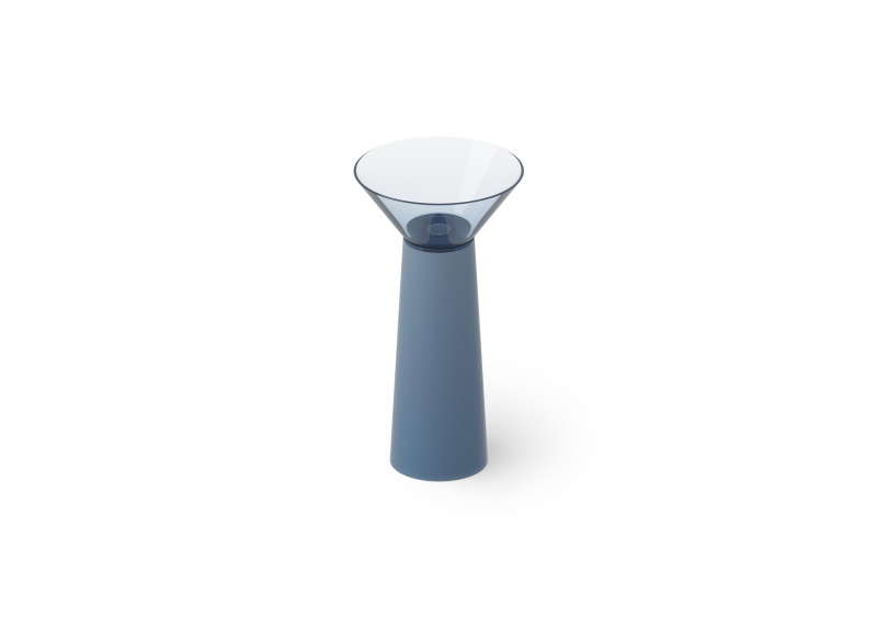 Раковина напольная из полимера DEA DESIGN Pedestal Basin DD2022 480 R7 480 мм х 480 мм х 900 мм, с донным клапаном, цвет Royal Blue R7