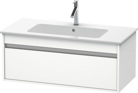 Тумба подвесная под раковину Duravit Ketho KT642001818 с выдвижным ящиком, белая матовая