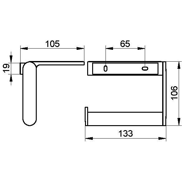 Держатель туалетной бумаги Keuco Plan 14973 010000 хром