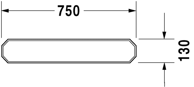 Полка Duravit 1930 0892750000 белый