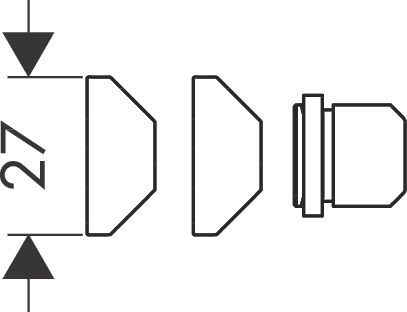 Угловой монтажный набор HANSGROHE Cassetta S 28694000 цвет Серый