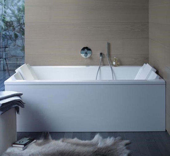 Акриловая ванна Duravit Starck 700340000000000 1900 х 900 c двумя наклонами для спины, встраиваемая версия или версия с панелями, белая