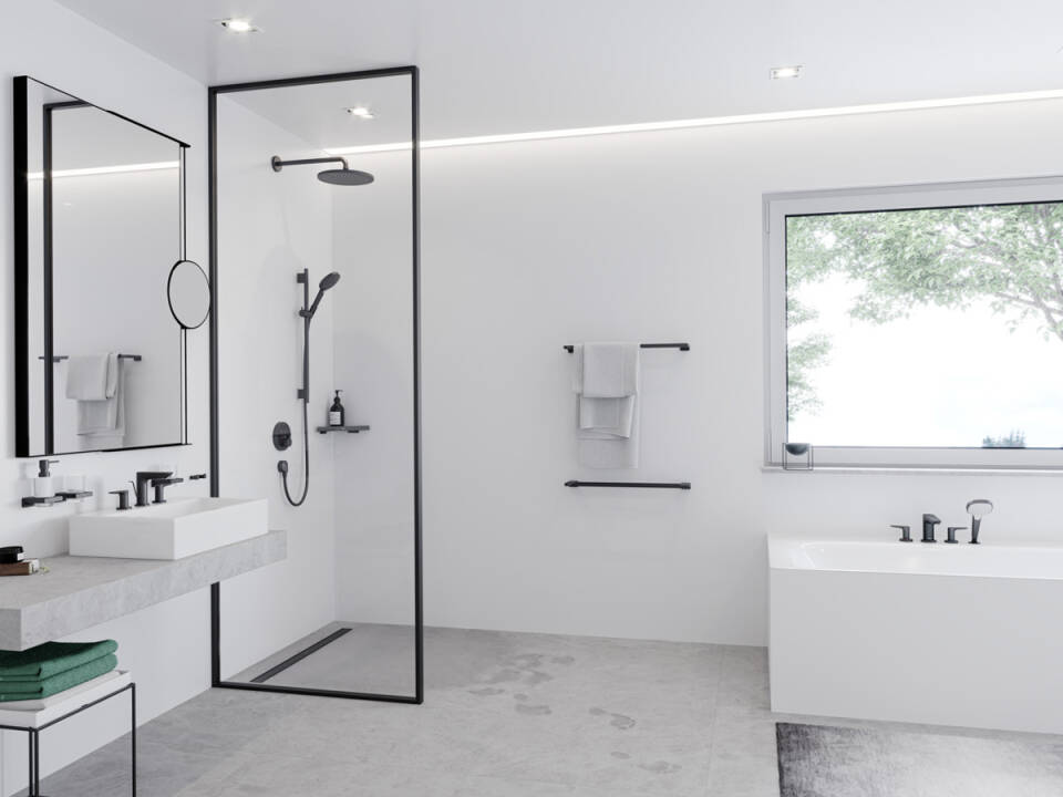 Штанга для душа HANSGROHE Unica Comfort 26401000 700 мм, Хром