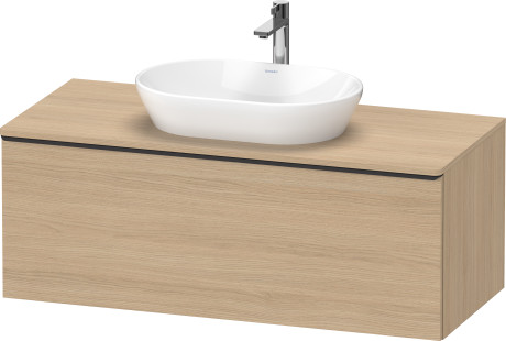 Тумба подвесная под раковину DURAVIT D-Neo DE494903030 1200 мм х 550 мм, с 1 выдвижным ящиком и консолью, натуральный дуб