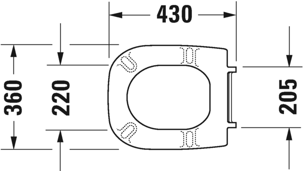 Сиденье для унитаза с крышкой Duravit D-Сode 0067310000 без автоматического опускания, белое