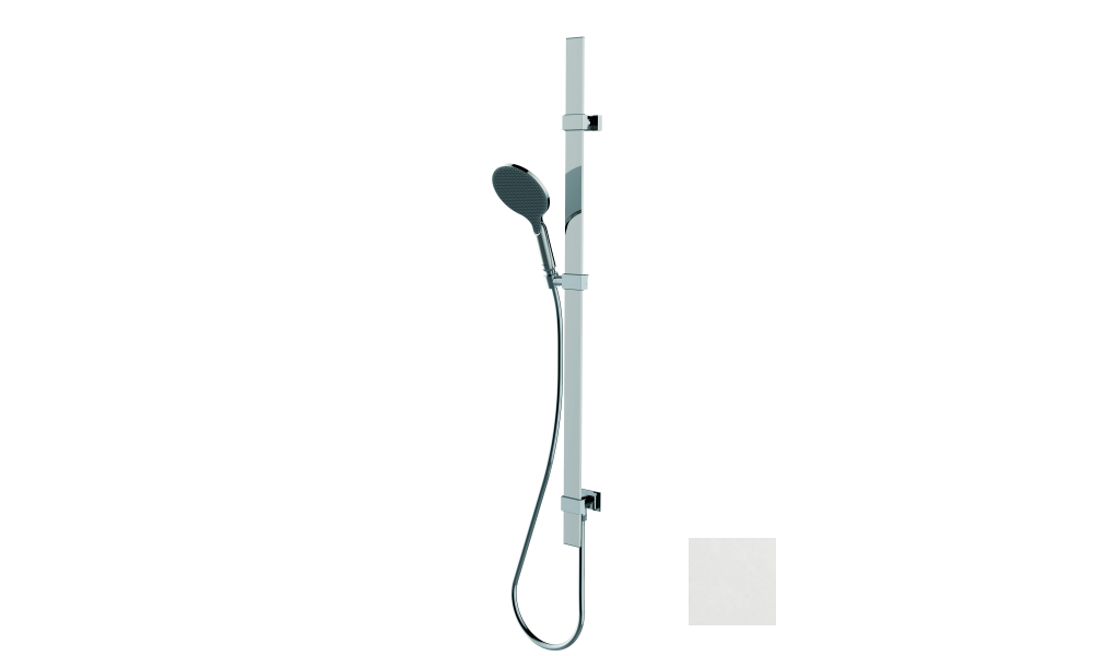 Душевой комплект BOSSINI Apice D48086.045 с ручным душем, держателем, шланговым подсоединением и шлангом, белый матовый (изделие снято с производства)