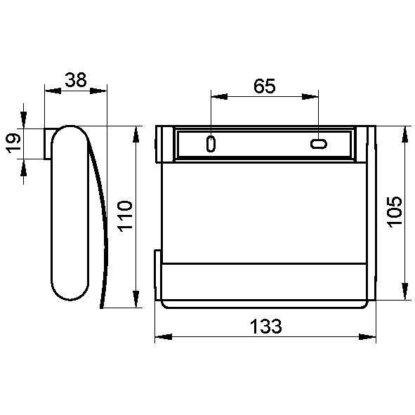Держатель туалетной бумаги Keuco Plan 14960 170000  серебристый анодированный 