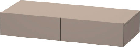 Полка Duravit DuraStyle DS8270 43 с двумя выдвижными ящиками, базальт матовый