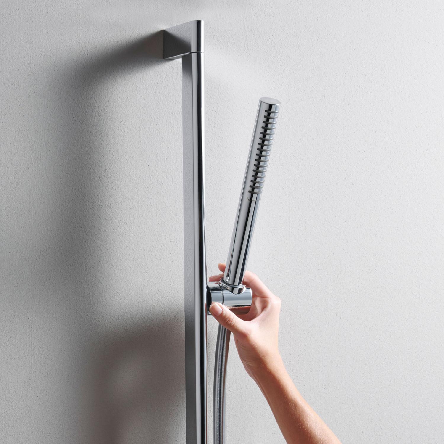Душевой набор HANSGROHE Pulsify S 24372000 100 1jet, c EcoSmart и душевой штангой 650 мм, цвет Хром