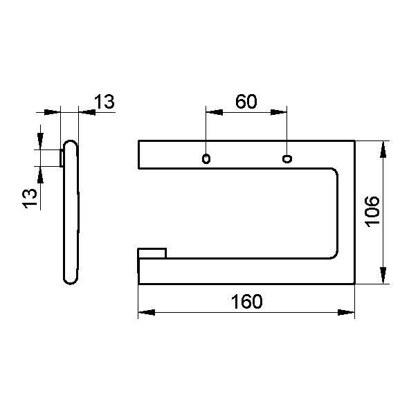 Держатель туалетной бумаги Keuco Edition 400 11562 010000  хром