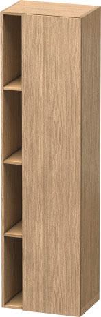 Шкаф высокий Duravit DuraStyle DS1249R5218 правый, с тремя полками, дуб европейский/белый матовый
