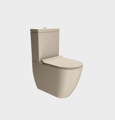 Унитаз напольный GSI PURA 8806F08 630х360 мм, Swirlflush, со сливом в стену, с креплением, цвет Сreta matte