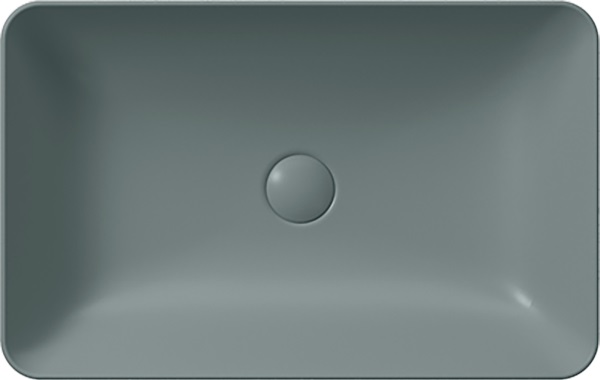 Раковина накладная GSI PURA 883704 600 мм х 380 мм, без отверстия под смеситель, без перелива, цвет Agave Matte