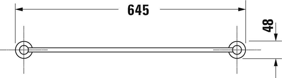 Держатель для полотенца Duravit D-Code 0099241000  хром