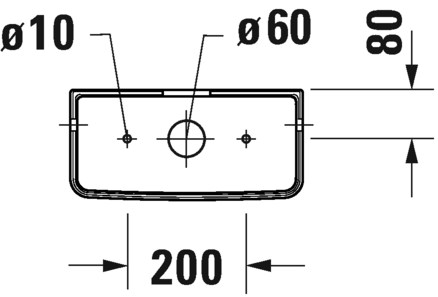 Бачок для унитаза с двойным смывом Duravit D-Neo Rimless 0944000005 180 мм х 395 мм, подвод воды справа или слева сверху, белый