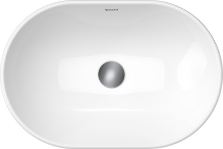 Раковина накладная Duravit D-Neo 23726000701 600 мм х 440 мм, без перелива, без отверстия под смеситель, c покрытием WonderGliss, белая