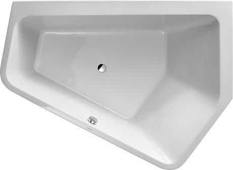 Акриловая ванна Duravit Paiova 5 700397000000000 1900 х 1400 c двумя разными наклонами спинки, с бесшовной акриловой панелью и рамой, угловая, белая