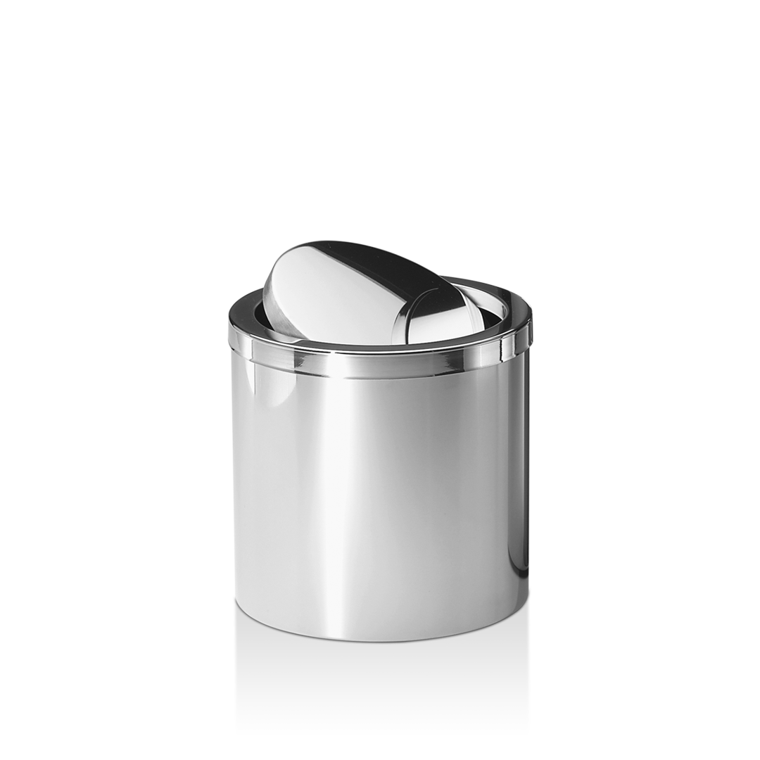 Ведро для мусора, с маятниковой крышкой  DECOR WALTHER   Basic DW 125    0608060      21 X Ø 20 см, цвет: черный матовый