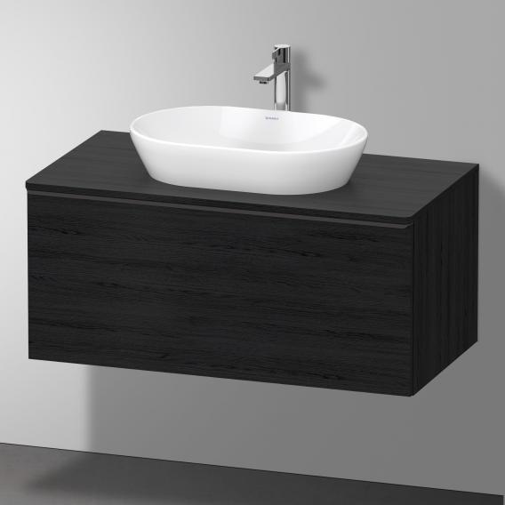 Тумба подвесная под раковину DURAVIT D-Neo DE494801616 1000 мм х 550 мм, с 1 выдвижным ящиком и консолью, чёрный дуб