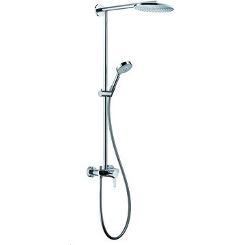 Душевой комплект Hansgrohe Raindance Showerpipe 240 27193000 с однорычажным смесителем хром (изделие снято с производства)