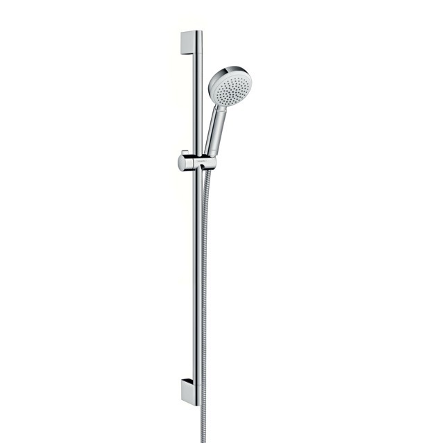 Душевой гарнитур со штангой 90 см Hansgrohe Crometta 26658400 Белый/Хром