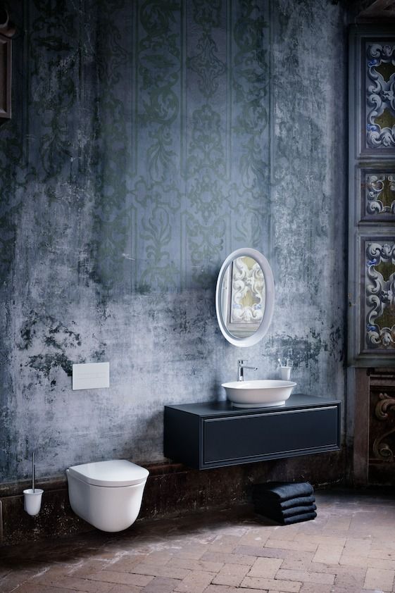 Тумба подвесная под раковину  Laufen  The  New Classic   4.0602.1.085.628.1, 118 см, 1 ящик,  вырез в центре  для раковины-чаши  8.1285.2/3,  шпон дуб черненый