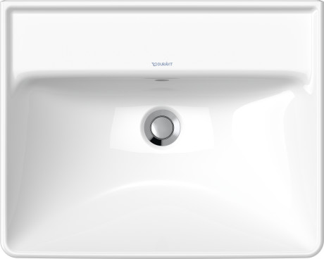 Раковина подвесная Duravit D-Neo 2366550060 550 мм х 440 мм, с переливом, без отверстия под смеситель, белая