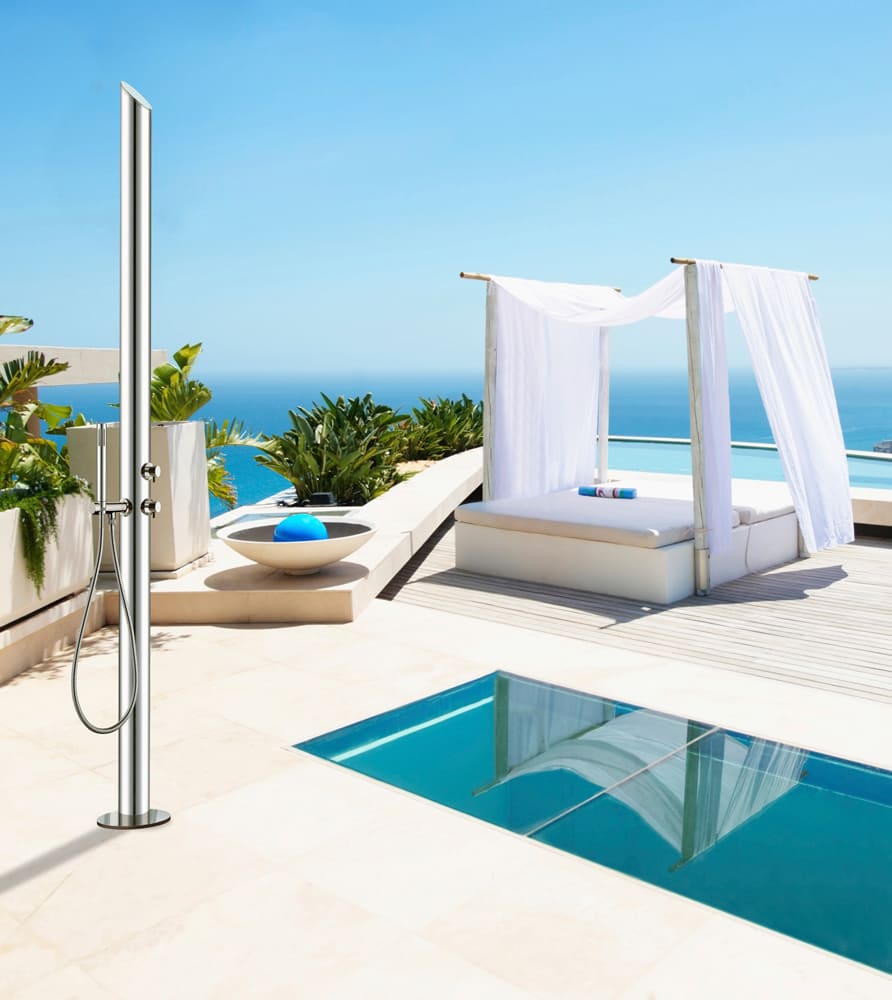 Душевая колонна Bossini Outdoor/Indoor Columns Aquabambù Column L00866 из нержавеющей стали