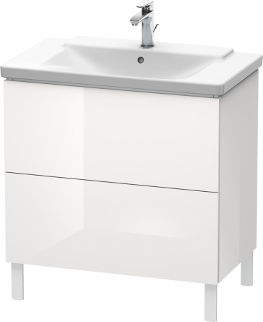 Тумба напольная под раковину Duravit L-Cube LC 660102222 белый глянцевый