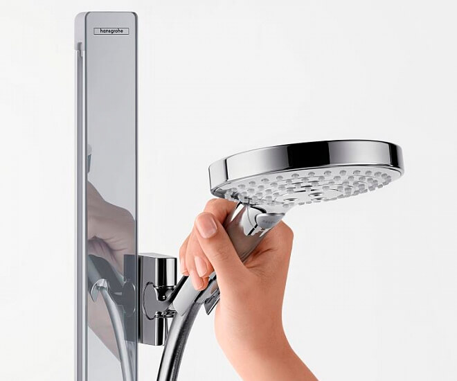 Штанга для душа 90 см со шлангом Hansgrohe Unica E 27640600 Чёрный/Хром