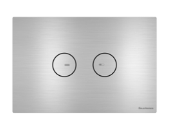 Клавиша смыва ARTCERAM INOX 715 715.000.BS 245 мм х 165 мм, 2 режима, нержавеющая сталь, цвет Steel