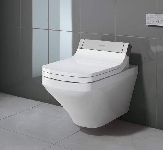 Унитаз подвесной Duravit DuraStyle 25425900001 с вертикальным смывом, для SensoWash, c покрытием WonderGliss, безободковый, белый