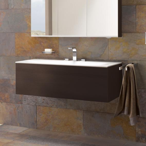 Тумба подвесная под раковину KEUCO EDITION 11 31361 850000 с одним выдвижным фронтом, корпус/фасад шпон, табачный дуб