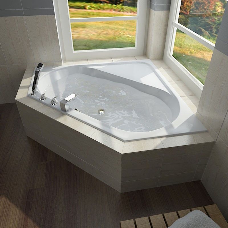 Акриловая встраиваемая угловая ванна Duravit D-Code 700137000000000 1400 х 1400