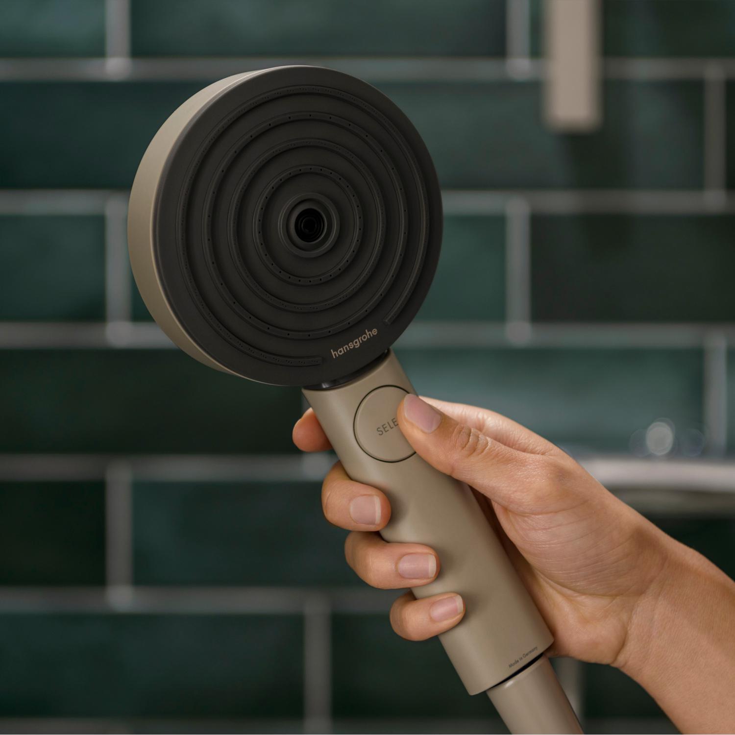 Ручной душ HANSGROHE Pulsify Select Planet Edition 26077210 150 3jet Relaxation EcoSmart+, цвет Песок